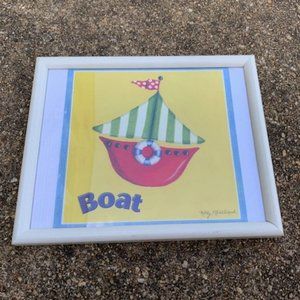 Kathy Middlebrook framed boat print